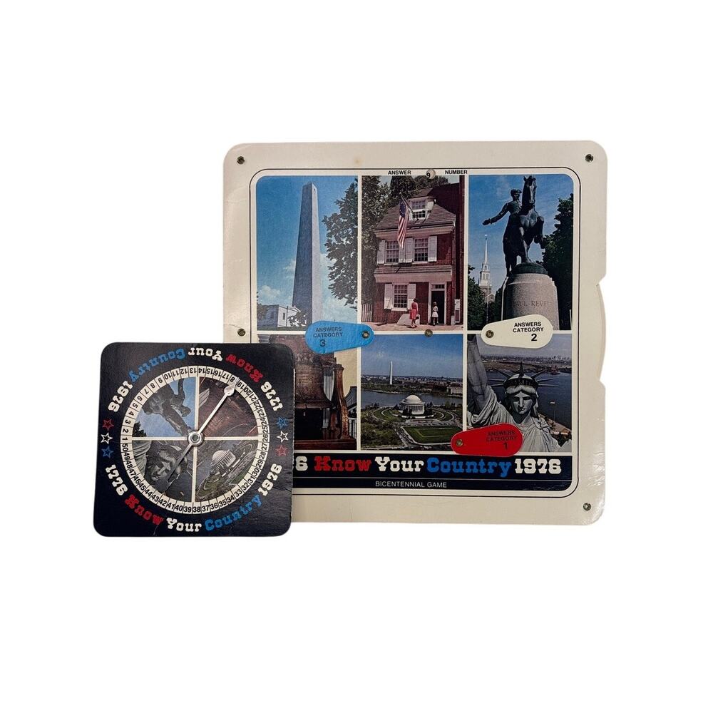 1976 Know Your Country Game Bicentennial Spinner Parts